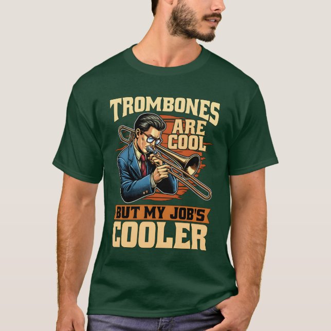T-shirt Musiceacherrombones Are Cool Classic Music Famille (Devant)