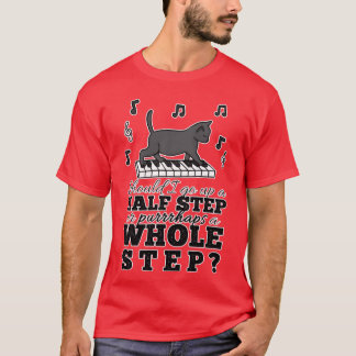 T-shirt Musichey Cat Pun rétro