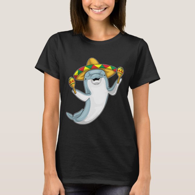 T-shirt Musicien dauphin Maracas (Devant)