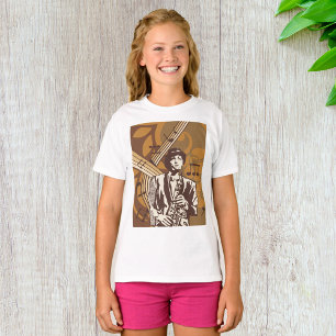 T-shirt Musicien de jazz avec saxophone