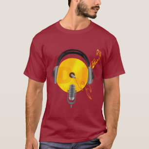 T-shirt Musicien de mélange de disc-jockey de musique de