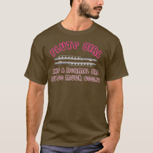 T-shirt Musicien Flute Girl Flutist