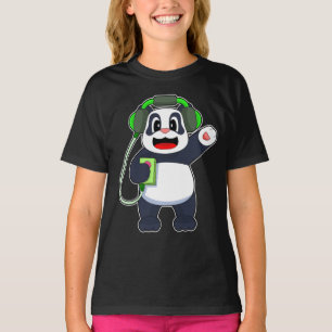 T-shirt Musicien Panda musique casque