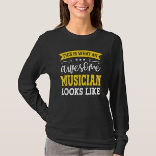 T-shirt Musicien Titre de l'emploi Employé Drôle Travaille