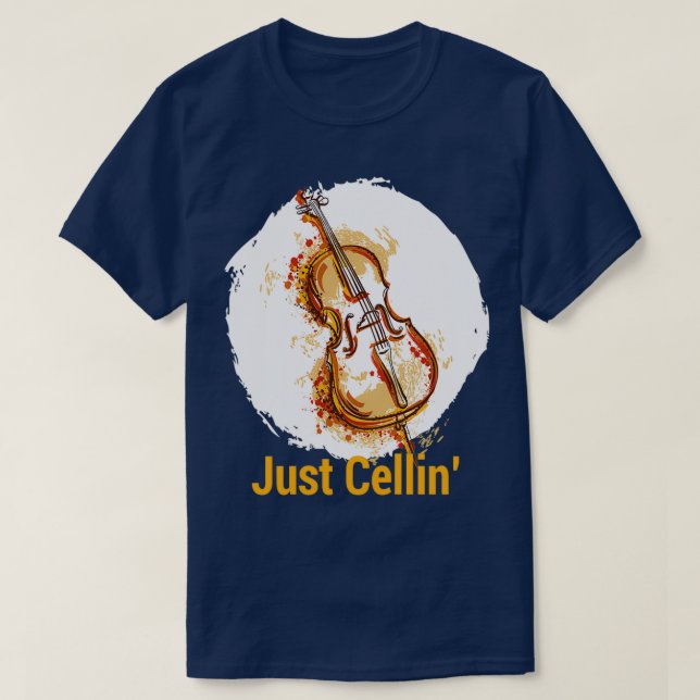 T-shirt Musiciens de violon Juste CellinTShirt (Design devant)