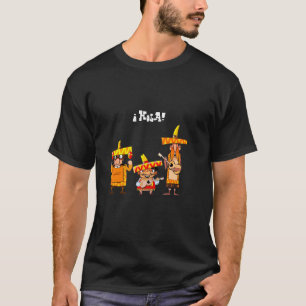 T-shirt Musiciens Mexicains - Dessin Animé Drôle