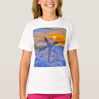 T-shirt Musique à café croix de plage