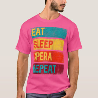 T-shirt Musique Cadeau Dormir Opéra Répéter le pied de bas