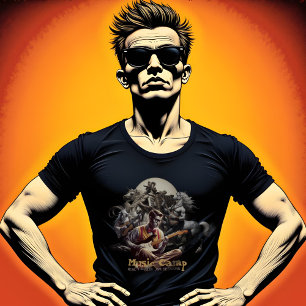 T-shirt Musique Camp Imaginaire Jam Session