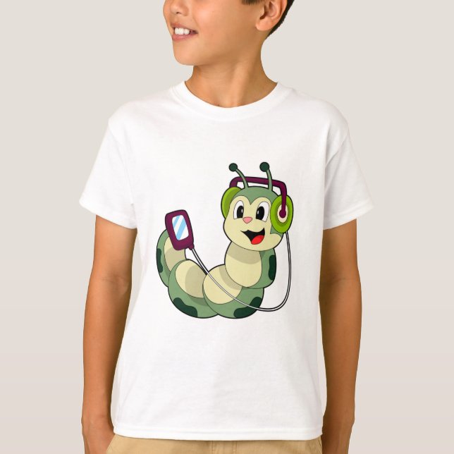 T-shirt Musique casque Caterpillar (Devant)