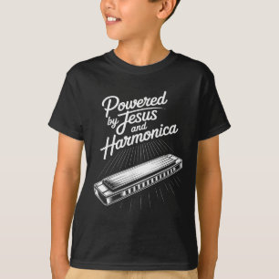 T-shirt Musique Chrétienne Alimentée Par Jésus Et L'harmon