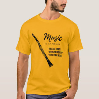 T-shirt Musique Clarinette