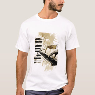 T-shirt musique classique de piano
