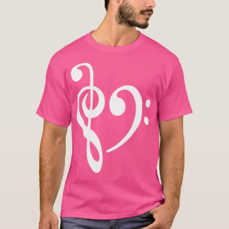 T-shirt Musique Clef Bass