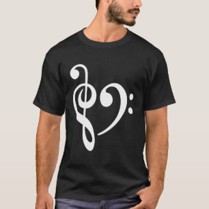 T-shirt Musique Clef Bass