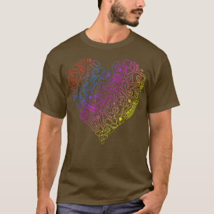 T-shirt Musique Coeur Musicien Compositeurs Musique Amoure