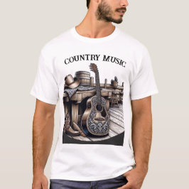 T-shirt Musique country
