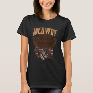 T-shirt Musique Country de Style Folk Western Meowdy