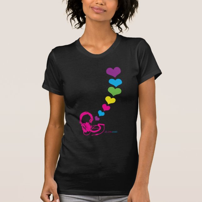 T-shirt Musique d'amour de la vie (Devant)