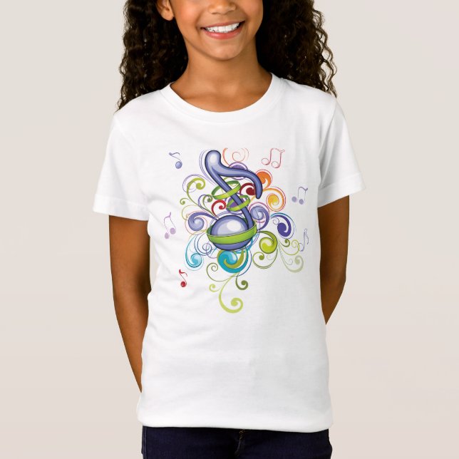 T-Shirt Musique dans le ciel (Devant)