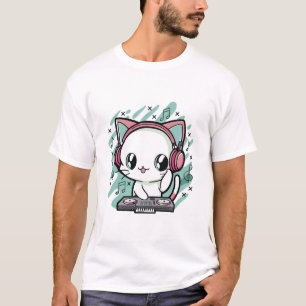 T-shirt musique de chat