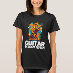 T-shirt Musique de chat Riff de guitare Rock Cri de guitar