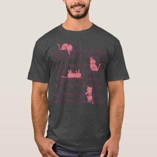 T-shirt Musique de chats et de feuilles Jouer Musicien