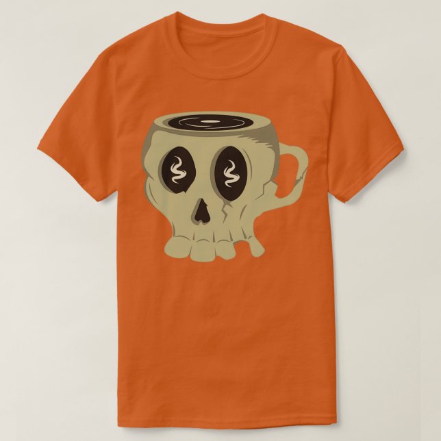 T-shirt Musique de crâne Éffrayante cool (Design devant)