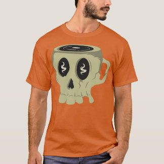 T-shirt Musique de crâne Éffrayante cool
