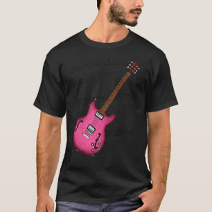 T-shirt Musique de guitare de jazz Score de guitariste fém