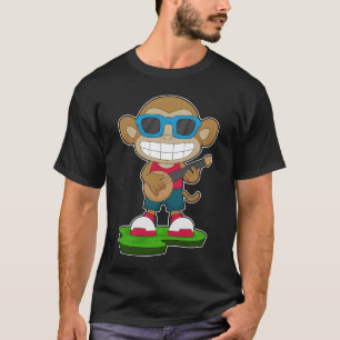 T-shirt Musique de guitare de singe