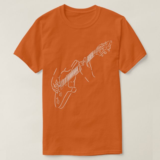 T-shirt Musique de guitare électrique (Design devant)