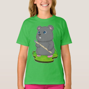 T-shirt Musique de hamster Flute