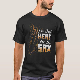 T-shirt Musique De Jazz Ici Pour Le Musicien Saxophone Aim