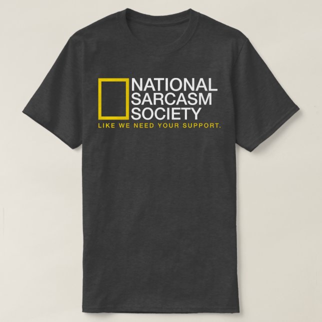 T-shirt Musique de la Société nationale de sarcasme (Design devant)