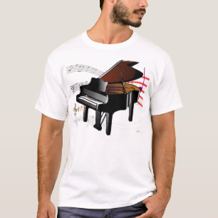 T-shirt Musique de piano