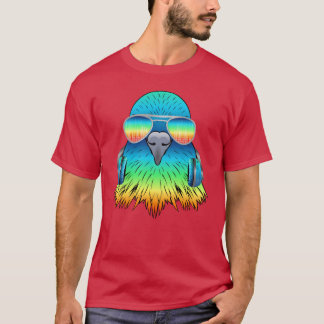 T-shirt Musique de Pigeon Dove DJ Bird Collection