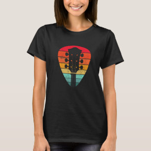 T-shirt Musique de sélection de guitare rétro