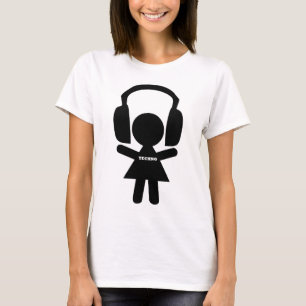T-shirt Musique de techno d'écouteurs