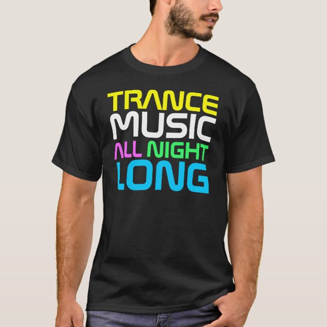 T-shirt Musique de Tramce de couture de coup sec et dur (Devant)
