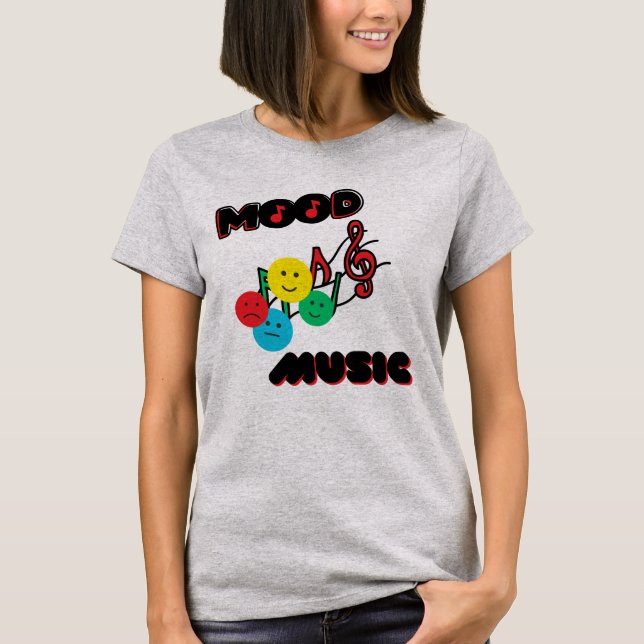 T-shirt Musique d'humeur facile à écouter (Devant)