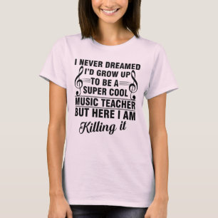 T-shirt Musique Drôle Femme