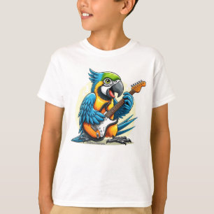 T-shirt Musique du rock perroquet