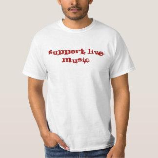 T-shirt Musique en direct de soutien