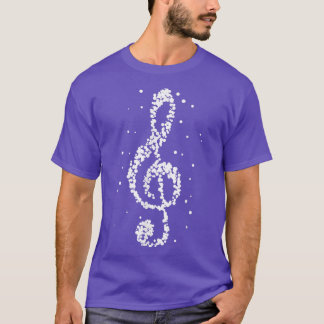 T-shirt Musique en noir et blanc Musicien Professeurs de m