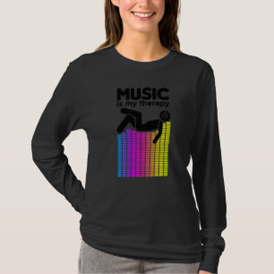 T-shirt Musique Est Mon Equalizer Thérapeutique Dj Rainbow