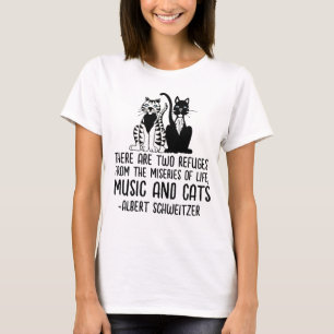 T-SHIRT MUSIQUE ET CHAUSSURES, ALBERT SCHWEITZER CAT