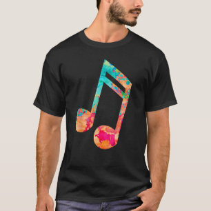 T-shirt Musique et feuille Musique PopArt