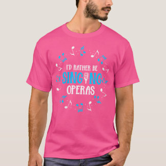 T-shirt Musique féminine chorale chorale chorale opéra cha