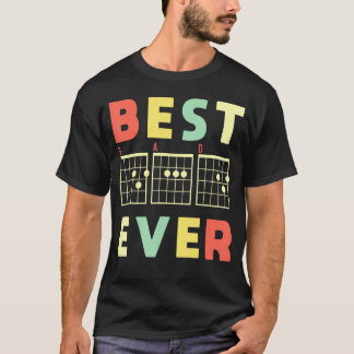 T-shirt Musique guitare meilleur papa jamais